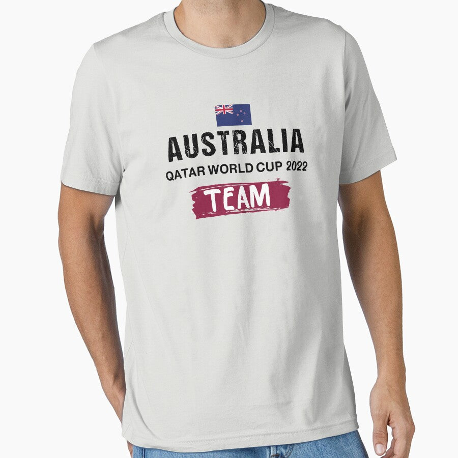 AUSTRALIA  World Cup Football Soccer fan Qatar 2022 by cheslie-style Unisex T-shirt, Sweatshirt, Hoodie, Long Sleeve Tee - T-Shirt, Sweatshirt, Hoodie
