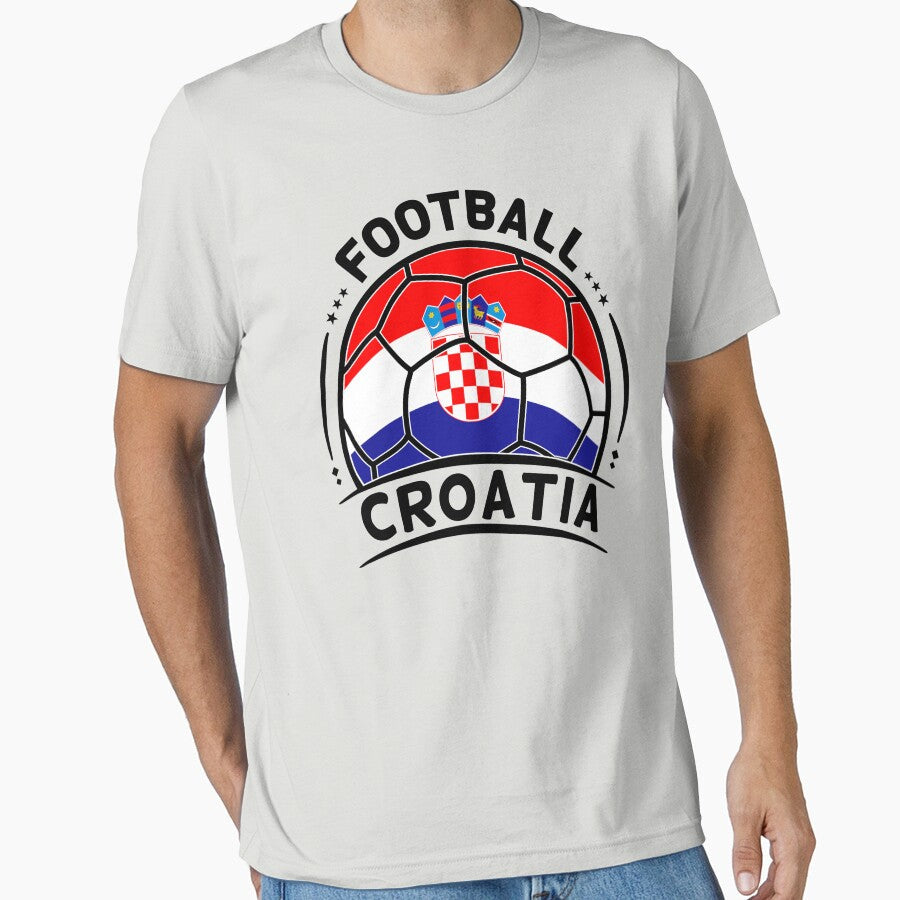 Croatia Football Team Croatia Flag Inside a Soccer Ball for Soccer Fans by Dexter Freeman Unisex T-shirt, Sweatshirt, Hoodie, Long Sleeve Tee - T-Shirt, Sweatshirt, Hoodie