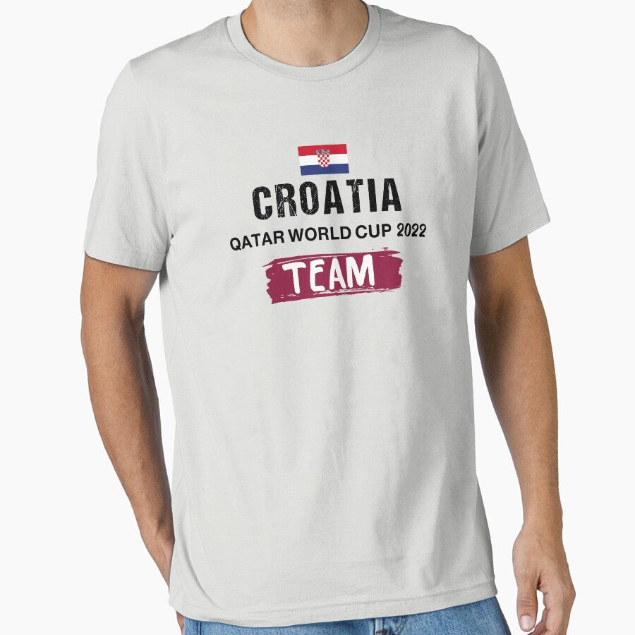 CROATIA World Cup Football Soccer fan Qatar 2022 by cheslie-style Unisex T-shirt, Sweatshirt, Hoodie, Long Sleeve Tee - T-Shirt, Sweatshirt, Hoodie