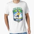 Brazil Vintage Soccer Badge - Joga Bonito 5 Stars by Tee Nook Unisex T-shirt, Sweatshirt, Hoodie, Long Sleeve Tee - T-Shirt, Sweatshirt, Hoodie