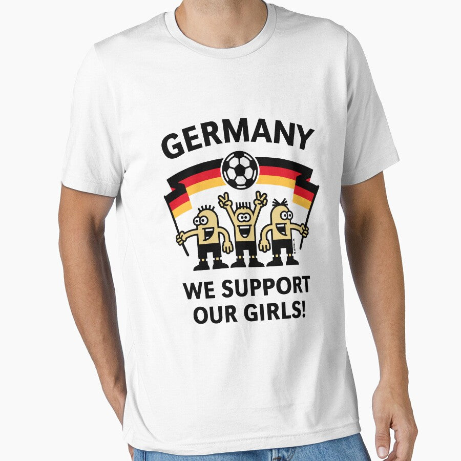 We Support Our Girls! (Germany / Frauenfuball) by MrFaulbaum Unisex T-shirt, Sweatshirt, Hoodie, Long Sleeve Tee - T-Shirt, Sweatshirt, Hoodie
