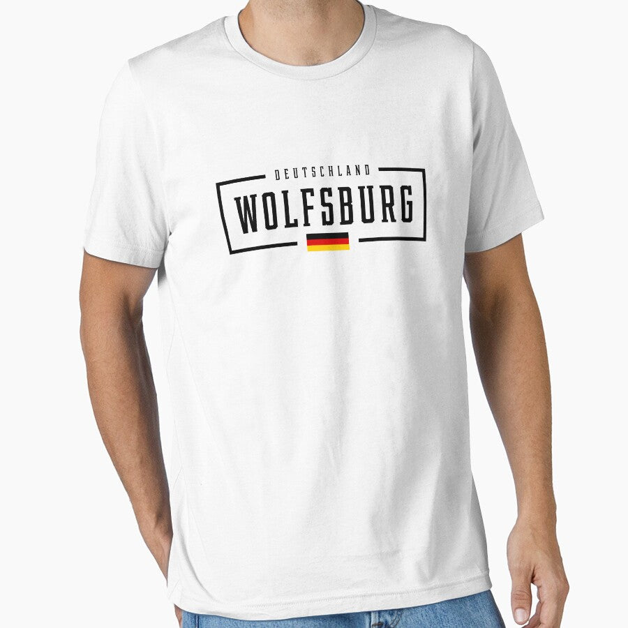 Wolfsburg Deutschland Germany German Flag by creativecaveman Unisex T-shirt, Sweatshirt, Hoodie, Long Sleeve Tee - T-Shirt, Sweatshirt, Hoodie