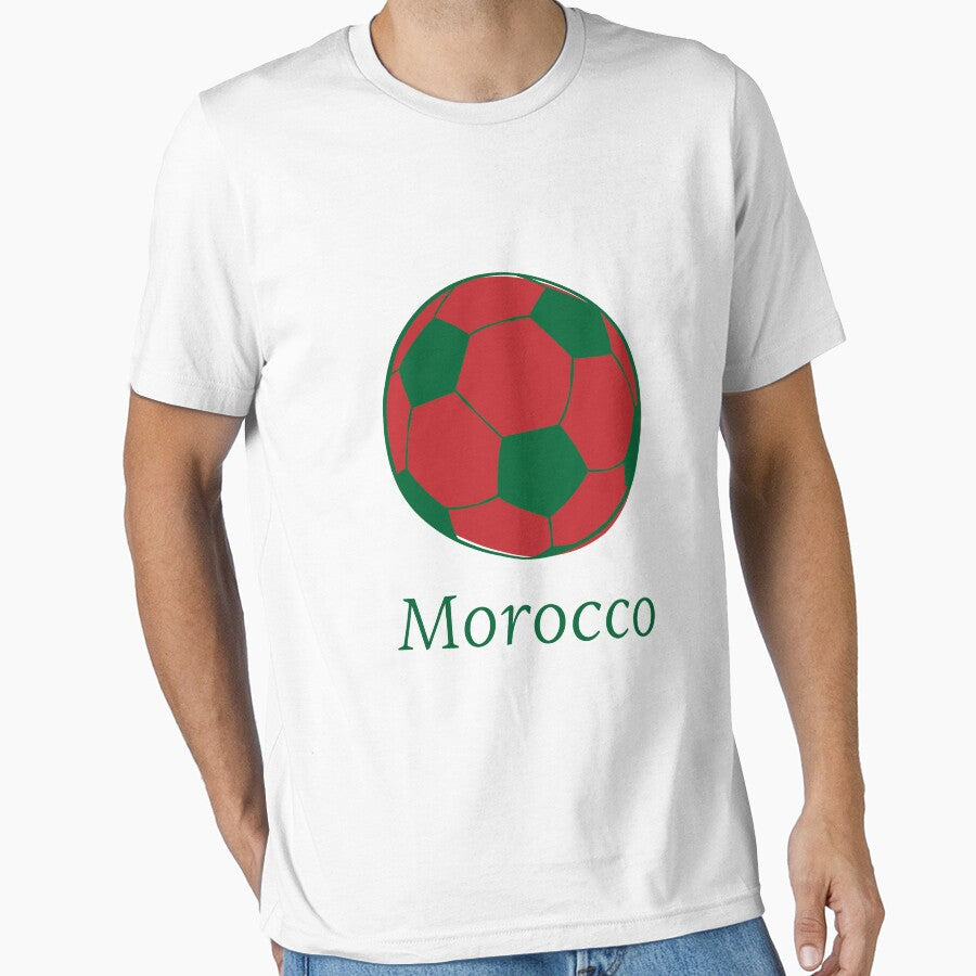 Football Fans Morocco by CarlottaLai Unisex T-shirt, Sweatshirt, Hoodie, Long Sleeve Tee - T-Shirt, Sweatshirt, Hoodie