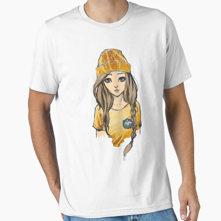 Aussie Girl Football Fan by famousflies313 Unisex T-shirt, Sweatshirt, Hoodie, Long Sleeve Tee - T-Shirt, Sweatshirt, Hoodie