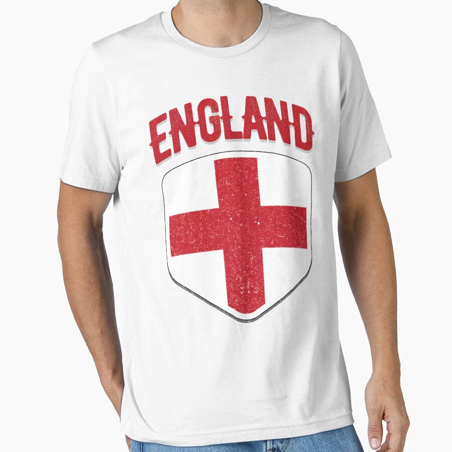 England National Flag World Sport Stadium Fans T Shirt Supporter Jersey Football Cup TShirt by screenworks - T-Shirt, Sweatshirt, Hoodie
