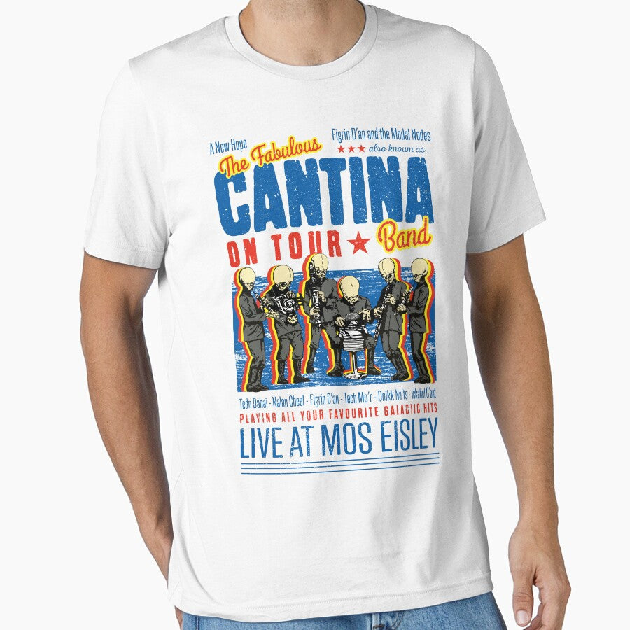 Cantina Band Live At Mos Eisley by Candywrap Studio Unisex T-shirt, Sweatshirt, Hoodie, Long Sleeve Tee - T-Shirt, Sweatshirt, Hoodie