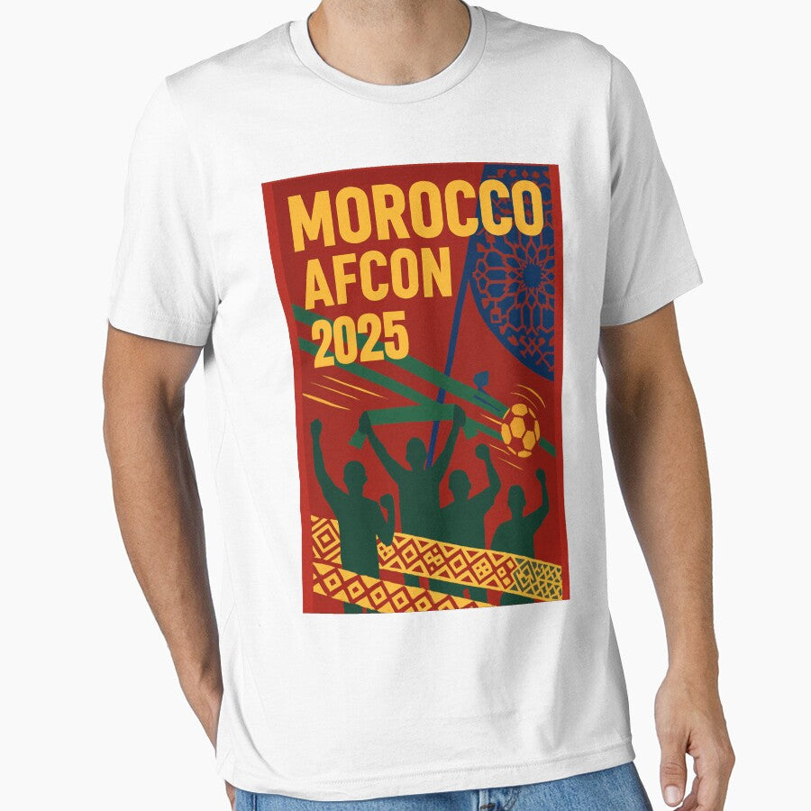 Morocco Afcon 2025 by SPORT NATION ART Unisex T-shirt, Sweatshirt, Hoodie, Long Sleeve Tee - T-Shirt, Sweatshirt, Hoodie