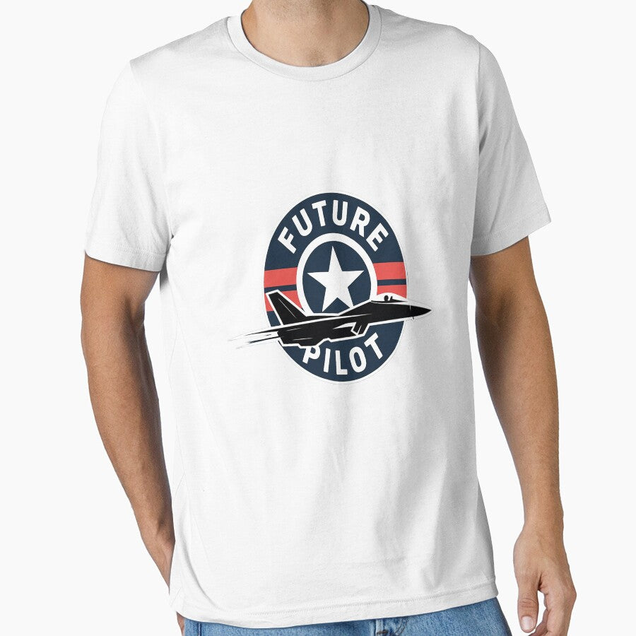 Future Pilot with Air Force F15 Jet and Roundel by NicolaMail Unisex T-shirt, Sweatshirt, Hoodie, Long Sleeve Tee - T-Shirt, Sweatshirt, Hoodie
