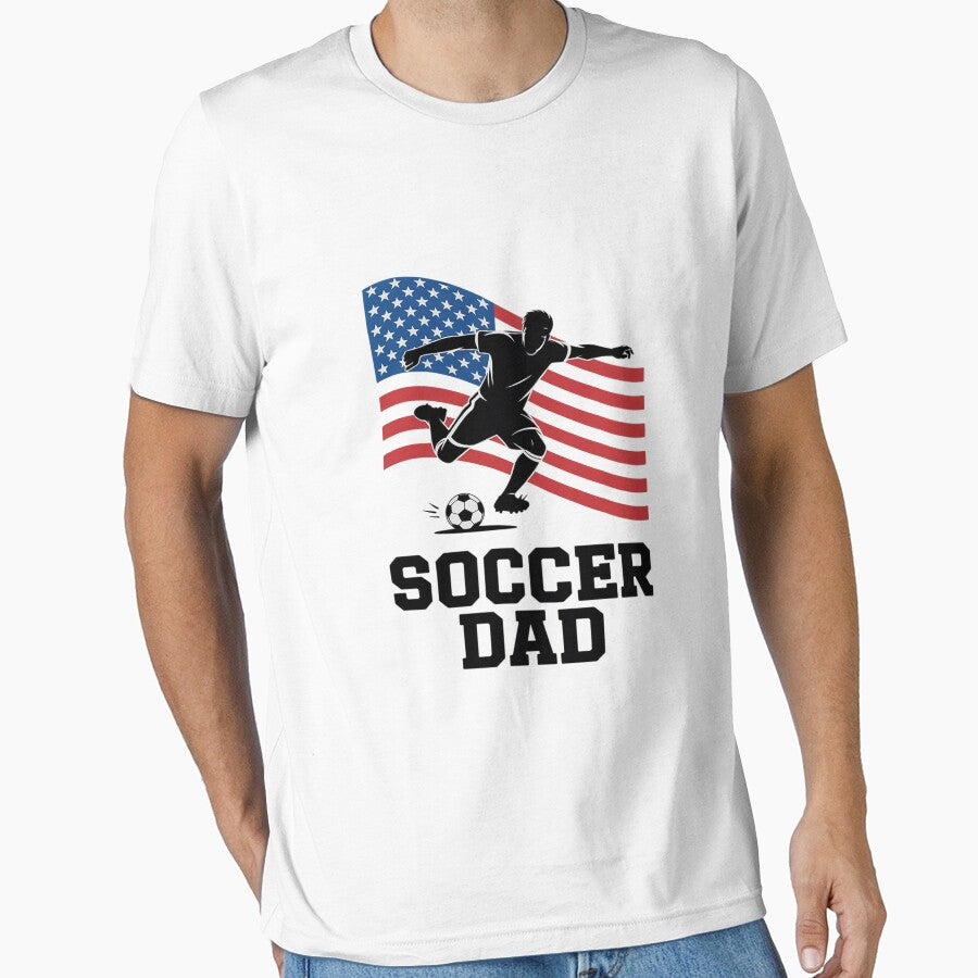 Soccer Dad Cool Soccer Family USA American Flag by DarioRosales Unisex T-shirt, Sweatshirt, Hoodie, Long Sleeve Tee - T-Shirt, Sweatshirt, Hoodie