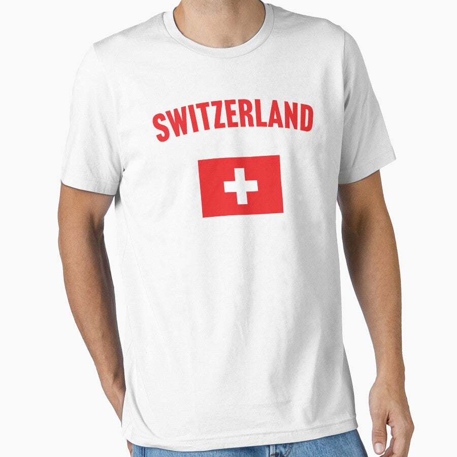 Switzerland Flag by PaulSDesign Unisex T-shirt, Sweatshirt, Hoodie, Long Sleeve Tee - T-Shirt, Sweatshirt, Hoodie