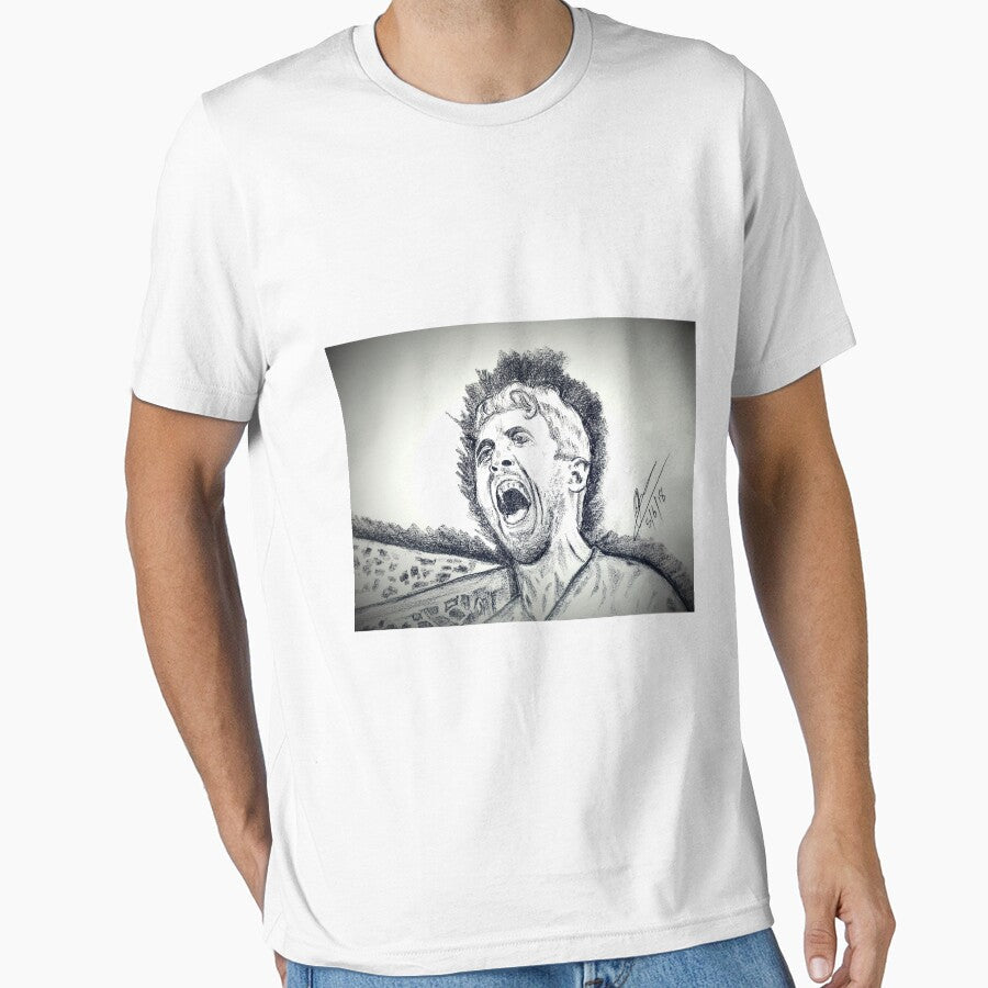 Harry Kane Goal Celebration by Collin Clarke Unisex T-shirt, Sweatshirt, Hoodie, Long Sleeve Tee - T-Shirt, Sweatshirt, Hoodie