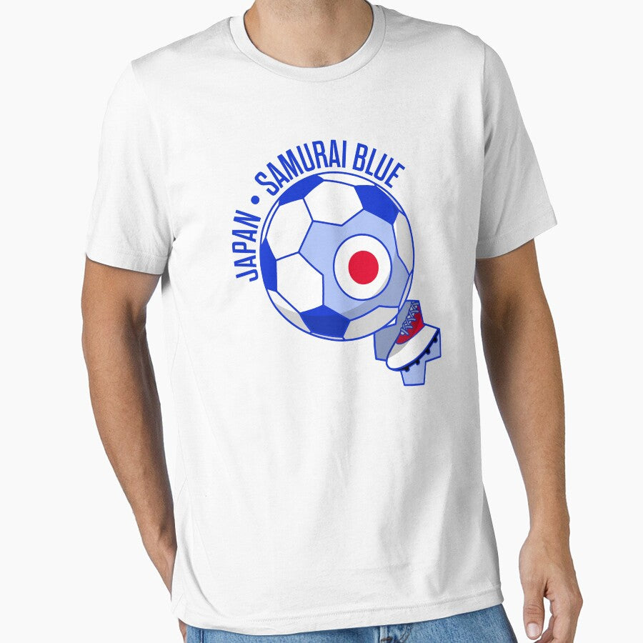 Samurai Blue - Japan - Japanese Flag Soccer / Football Fan by ClickForMore Unisex T-shirt, Sweatshirt, Hoodie, Long Sleeve Tee - T-Shirt, Sweatshirt, Hoodie