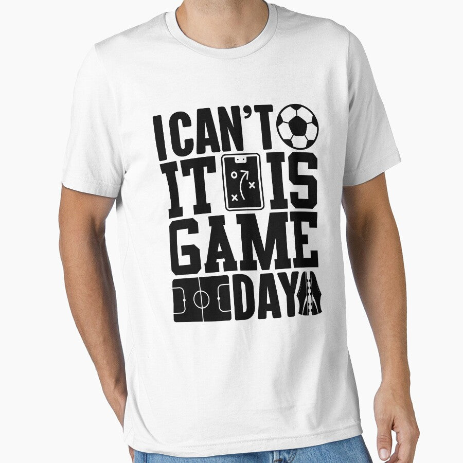 I Can't It's Game Day | Soccer Fan by GravitiTees Unisex T-shirt, Sweatshirt, Hoodie, Long Sleeve Tee - T-Shirt, Sweatshirt, Hoodie