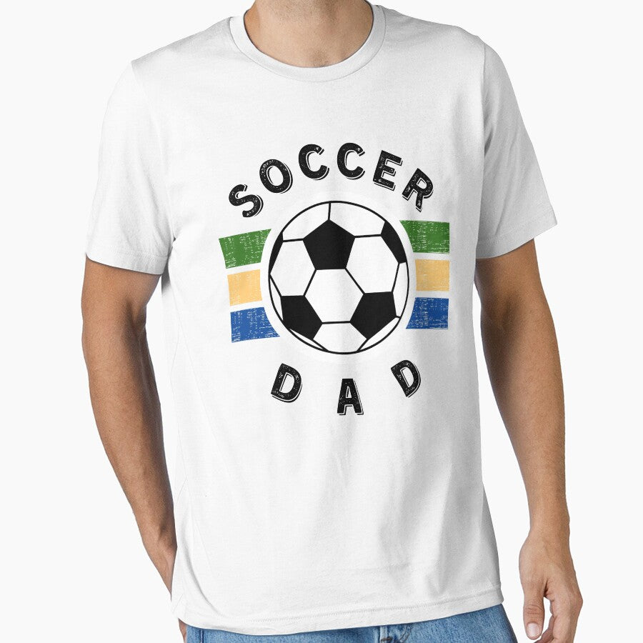 Soccer Dad/ Sports Dad/ Dad Life- White by Designs By YL Unisex T-shirt, Sweatshirt, Hoodie, Long Sleeve Tee - T-Shirt, Sweatshirt, Hoodie