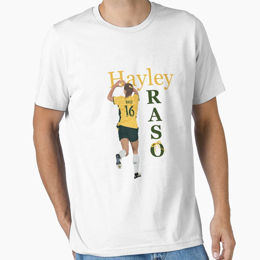 Hayley Raso Heart Celebration Matildas T-Shirt by PoppyseedStudios Unisex T-shirt, Sweatshirt, Hoodie, Long Sleeve Tee - T-Shirt, Sweatshirt, Hoodie