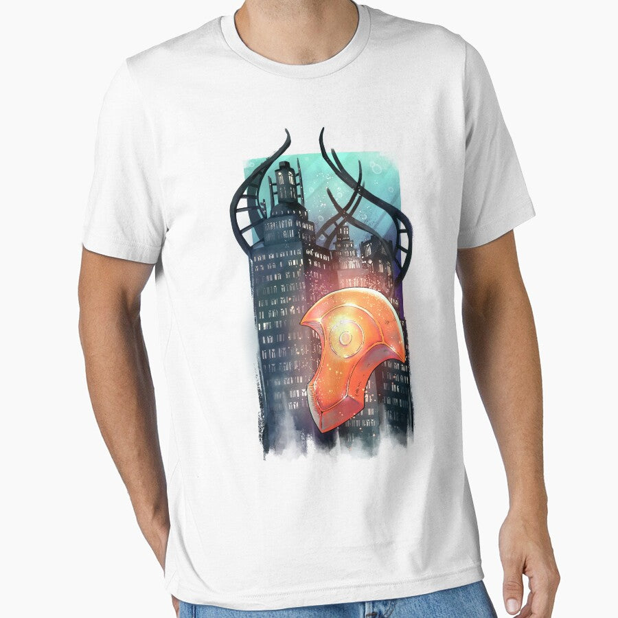 Neath Dark Waters by rbillustration Unisex T-shirt, Sweatshirt, Hoodie, Long Sleeve Tee - T-Shirt, Sweatshirt, Hoodie