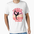 Powered By Yoga by Adel Qasem Unisex T-shirt, Sweatshirt, Hoodie, Long Sleeve Tee - T-Shirt, Sweatshirt, Hoodie