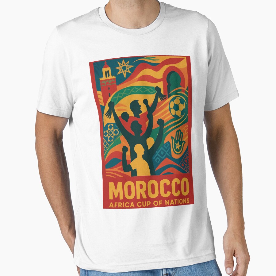 Morocco Africa cup of Nations by SPORT NATION ART Unisex T-shirt, Sweatshirt, Hoodie, Long Sleeve Tee - T-Shirt, Sweatshirt, Hoodie