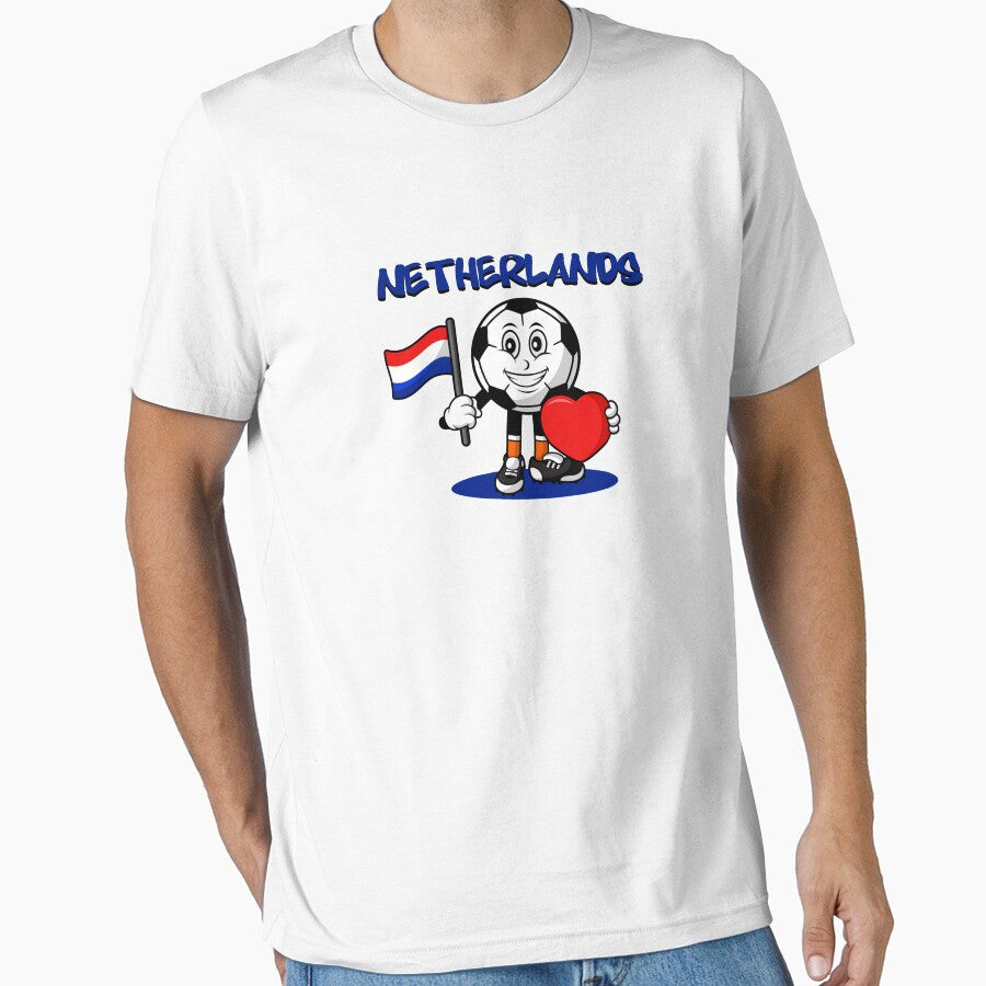 Cute Netherlands Football Lover Design by Salukeart Unisex T-shirt, Sweatshirt, Hoodie, Long Sleeve Tee - T-Shirt, Sweatshirt, Hoodie