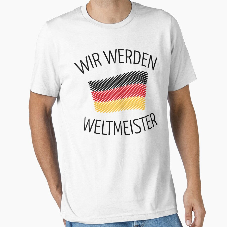 We will be world champions (German flag / sketch) by MrFaulbaum Unisex T-shirt, Sweatshirt, Hoodie, Long Sleeve Tee - T-Shirt, Sweatshirt, Hoodie