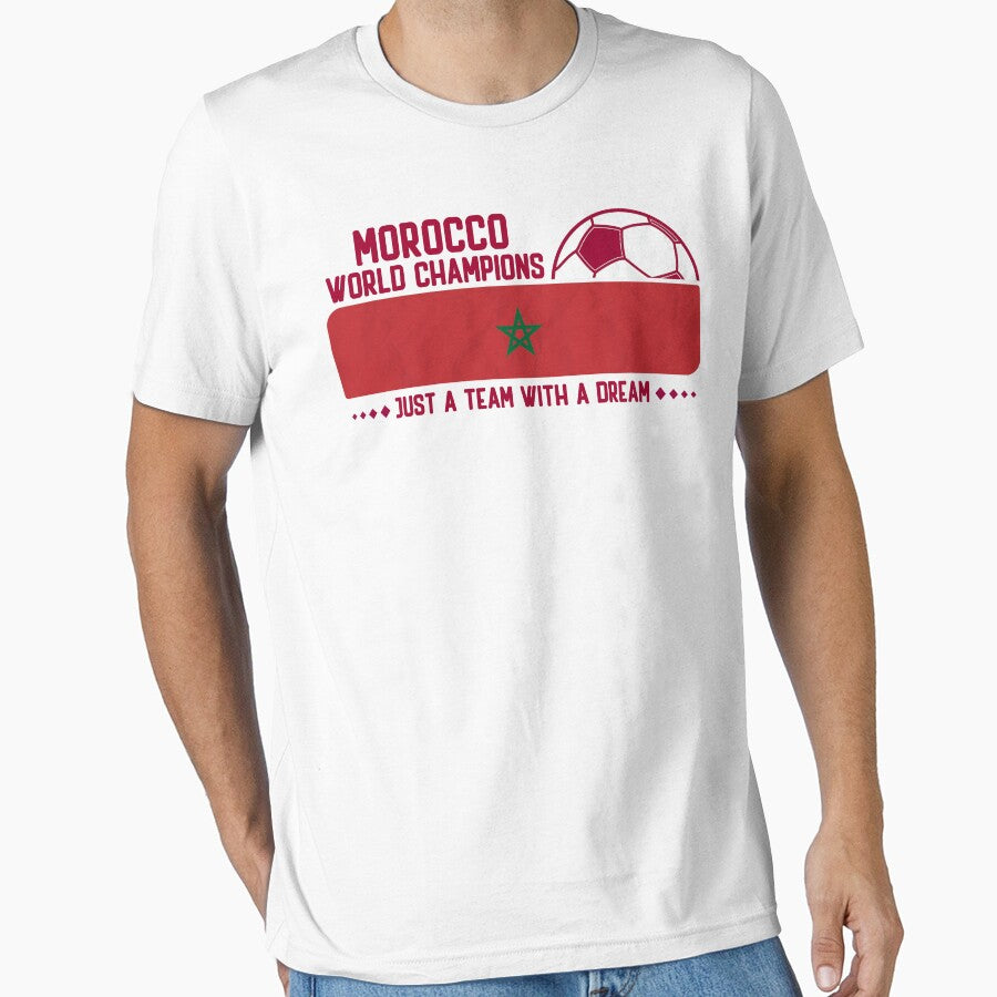Morocco Soccer Team for Football Fans and Soccer Lovers by Dexter Freeman Unisex T-shirt, Sweatshirt, Hoodie, Long Sleeve Tee - T-Shirt, Sweatshirt, Hoodie