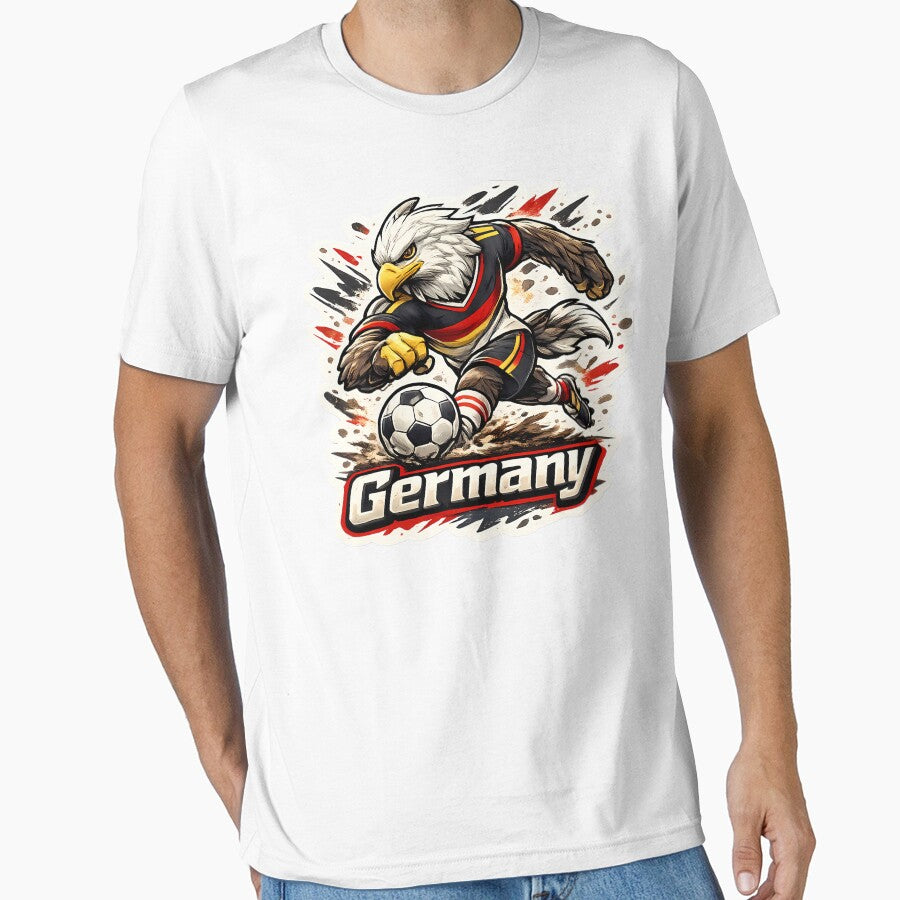 Germany Football Eagle Mascot by Ambroa Stuff Unisex T-shirt, Sweatshirt, Hoodie, Long Sleeve Tee - T-Shirt, Sweatshirt, Hoodie
