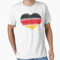 Heart - Black Red Gold (Germany / Flag / Scribble) by MrFaulbaum Unisex T-shirt, Sweatshirt, Hoodie, Long Sleeve Tee - T-Shirt, Sweatshirt, Hoodie