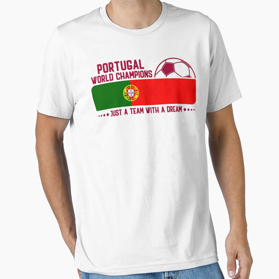 Portugal Football Team for Football Fans and Soccer Lovers by Dexter Freeman Unisex T-shirt, Sweatshirt, Hoodie, Long Sleeve Tee - T-Shirt, Sweatshirt, Hoodie