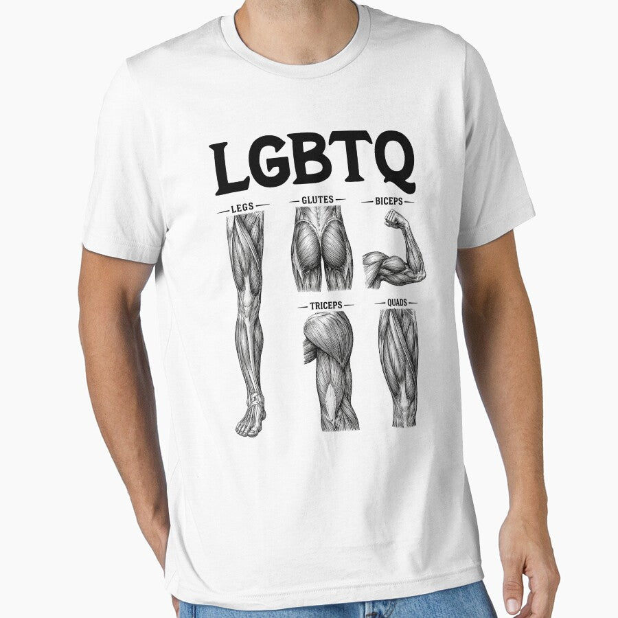 LGBTQ Legs Glutes Biceps Triceps Quads Workout Gym Lover by issan-exe Unisex T-shirt, Sweatshirt, Hoodie, Long Sleeve Tee - T-Shirt, Sweatshirt, Hoodie