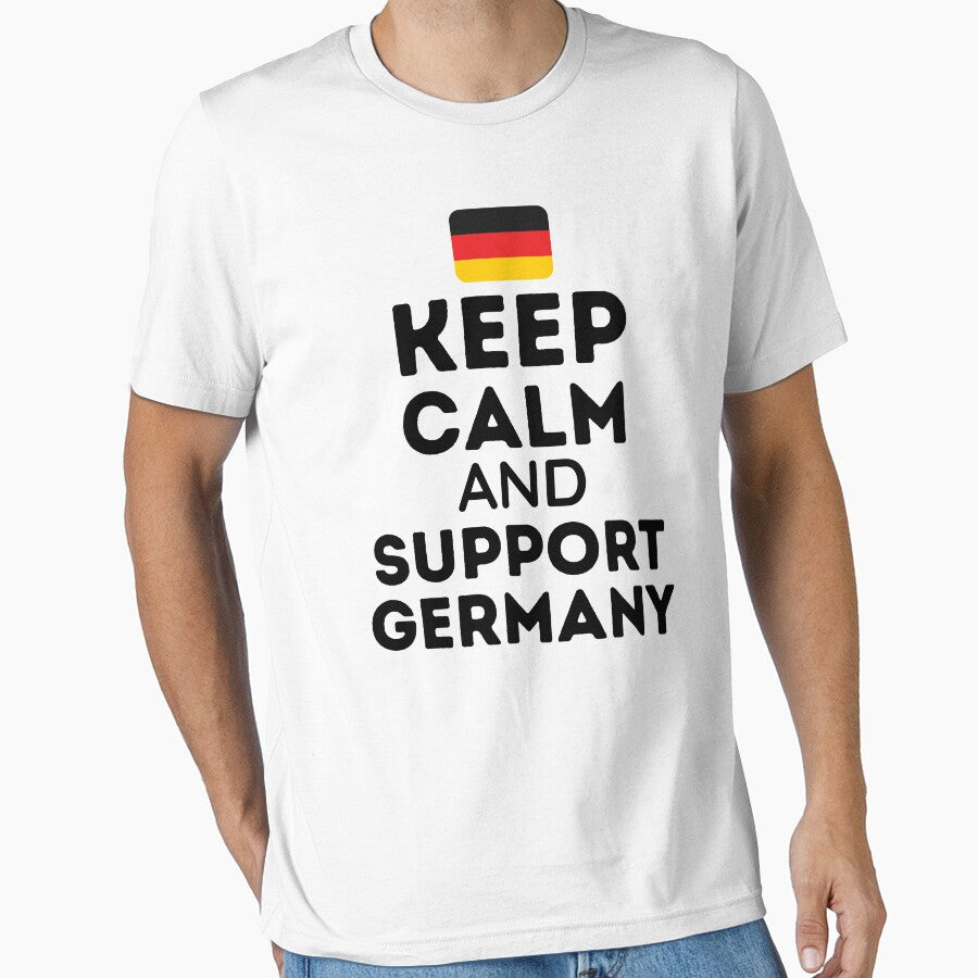 Keep Calm And Support Germany | World Cup by BopleDesigns Unisex T-shirt, Sweatshirt, Hoodie, Long Sleeve Tee - T-Shirt, Sweatshirt, Hoodie
