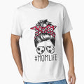 Mom Life Soccer Mom Mothers Day 2021 Messy Bun Funny by vastscreen Unisex T-shirt, Sweatshirt, Hoodie, Long Sleeve Tee - T-Shirt, Sweatshirt, Hoodie
