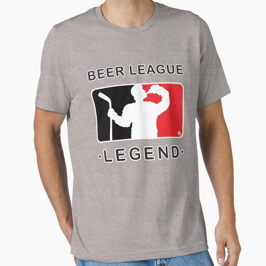BEER LEAGUE LEGEND by InkableApparel Unisex T-shirt, Sweatshirt, Hoodie, Long Sleeve Tee - T-Shirt, Sweatshirt, Hoodie