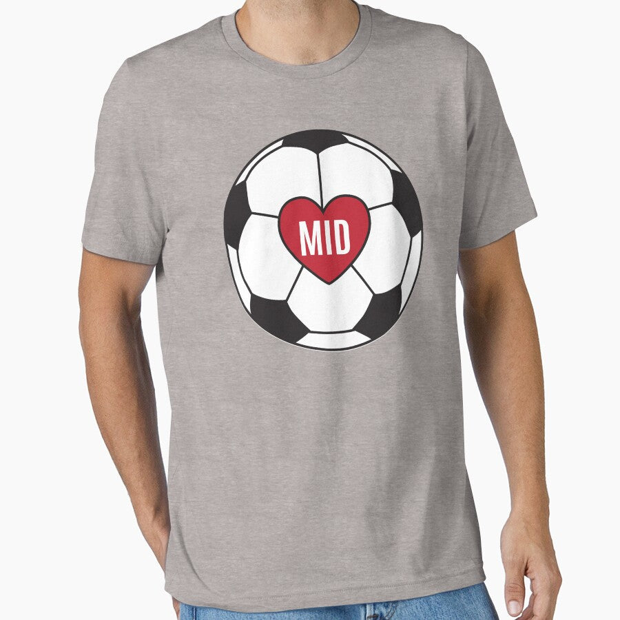 Midfielder love by smilesinprint Unisex T-shirt, Sweatshirt, Hoodie, Long Sleeve Tee - T-Shirt, Sweatshirt, Hoodie