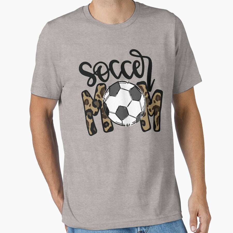 Soccer Mom Leopard by MoodyApparel Unisex T-shirt, Sweatshirt, Hoodie, Long Sleeve Tee - T-Shirt, Sweatshirt, Hoodie