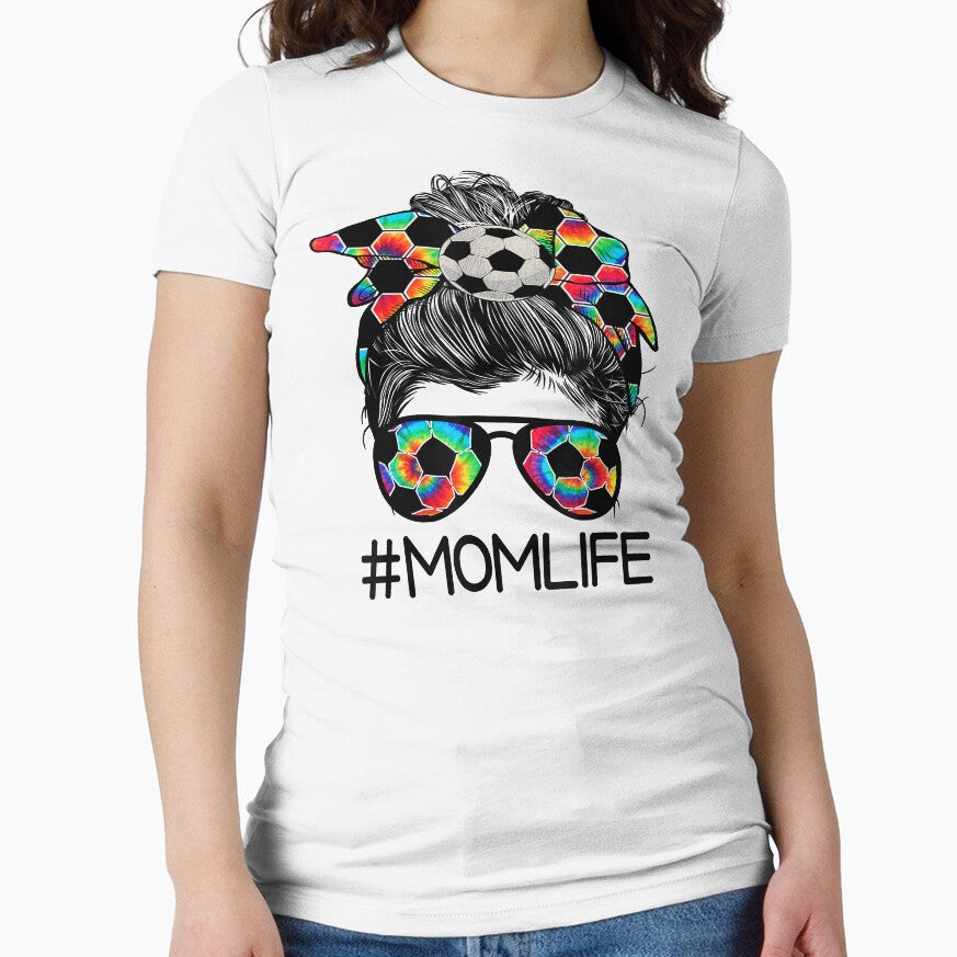 Bleached Soccer Mom Life Tie Dye Mothers Day Messy Bun by SethFrancis37 Unisex T-shirt, Sweatshirt, Hoodie, Long Sleeve Tee - T-Shirt, Sweatshirt, Hoodie
