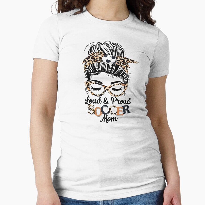 Loud And Proud Soccer Mom Leopard Soccer Mama Life by SethFrancis37 Unisex T-shirt, Sweatshirt, Hoodie, Long Sleeve Tee - T-Shirt, Sweatshirt, Hoodie