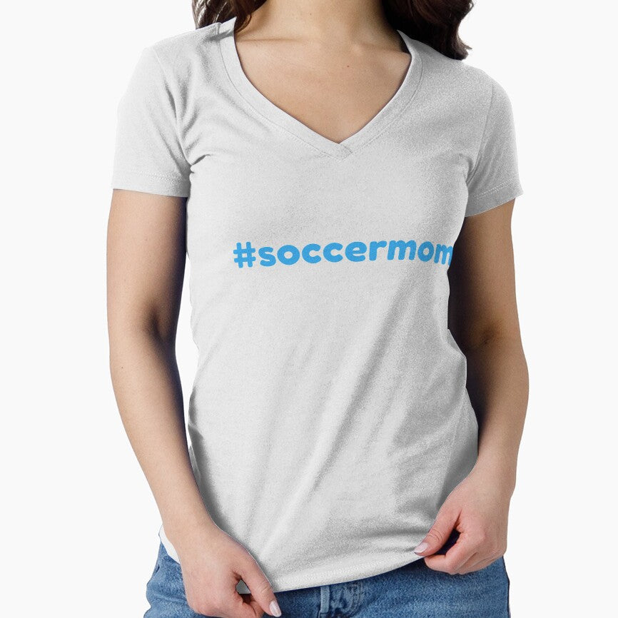 #soccermom - Caribbean Blue by ryanwfraser Unisex T-shirt, Sweatshirt, Hoodie, Long Sleeve Tee - T-Shirt, Sweatshirt, Hoodie