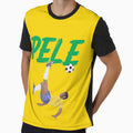 Bicycle Kick - Pele - SOCCER FOOTBALL - BRAZIL - GREEN TEXT version 2 by AMGraphicStudio Unisex T-shirt, Sweatshirt, Hoodie, Long Sleeve Tee - T-Shirt, Sweatshirt, Hoodie