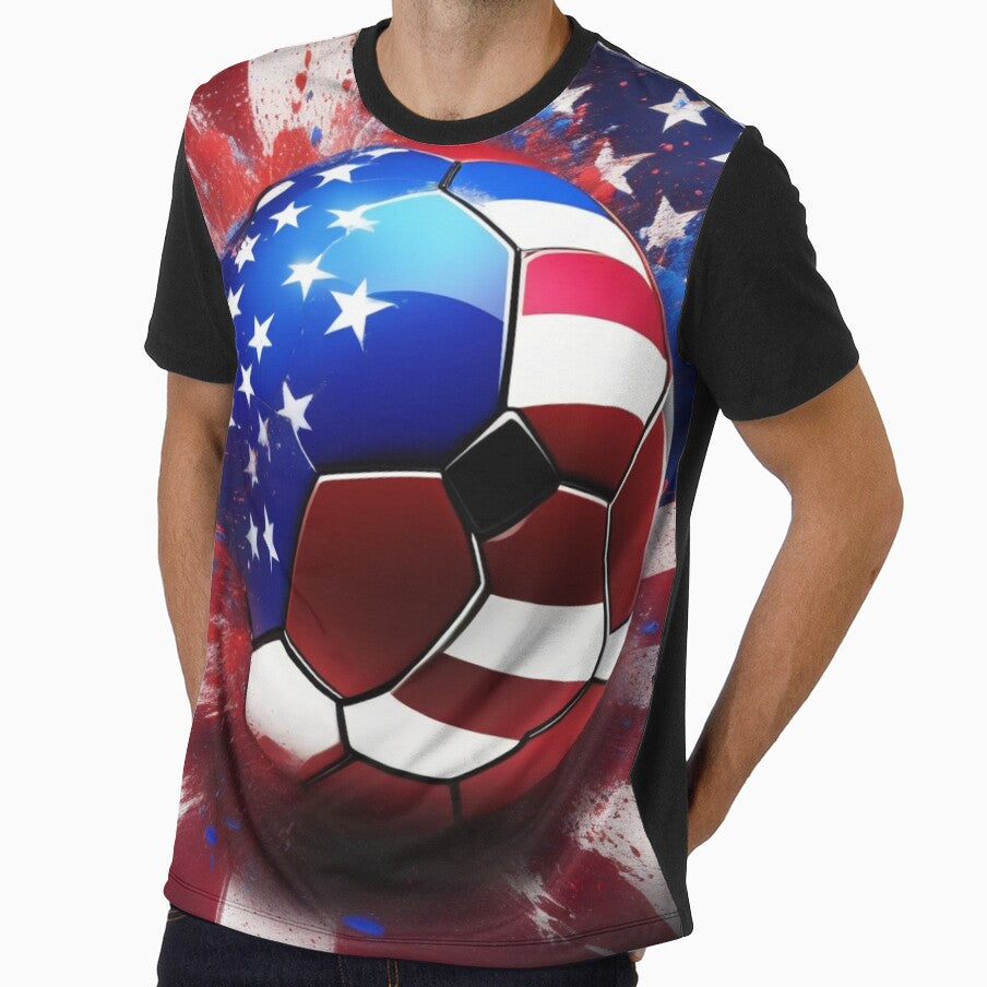 AMERICAN SOCCER, SOCCER BALL by Eandbeyond Unisex T-shirt, Sweatshirt, Hoodie, Long Sleeve Tee - T-Shirt, Sweatshirt, Hoodie