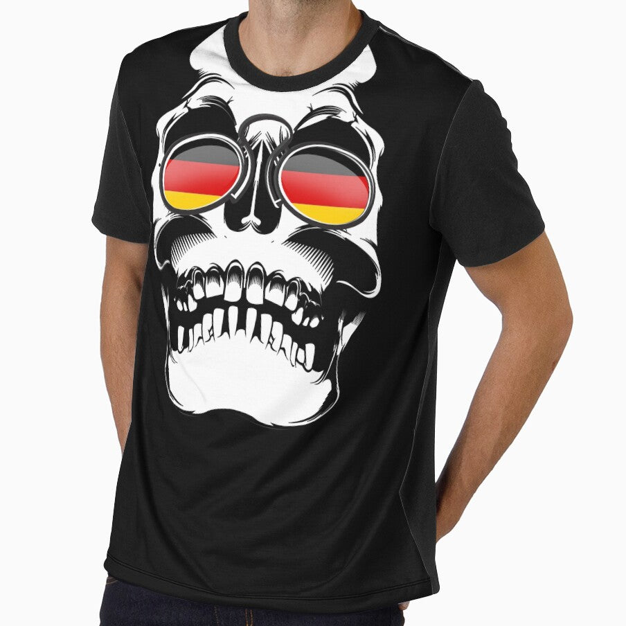 Germany Soccer 2018 World Cup Skull by emphatic Unisex T-shirt, Sweatshirt, Hoodie, Long Sleeve Tee - T-Shirt, Sweatshirt, Hoodie
