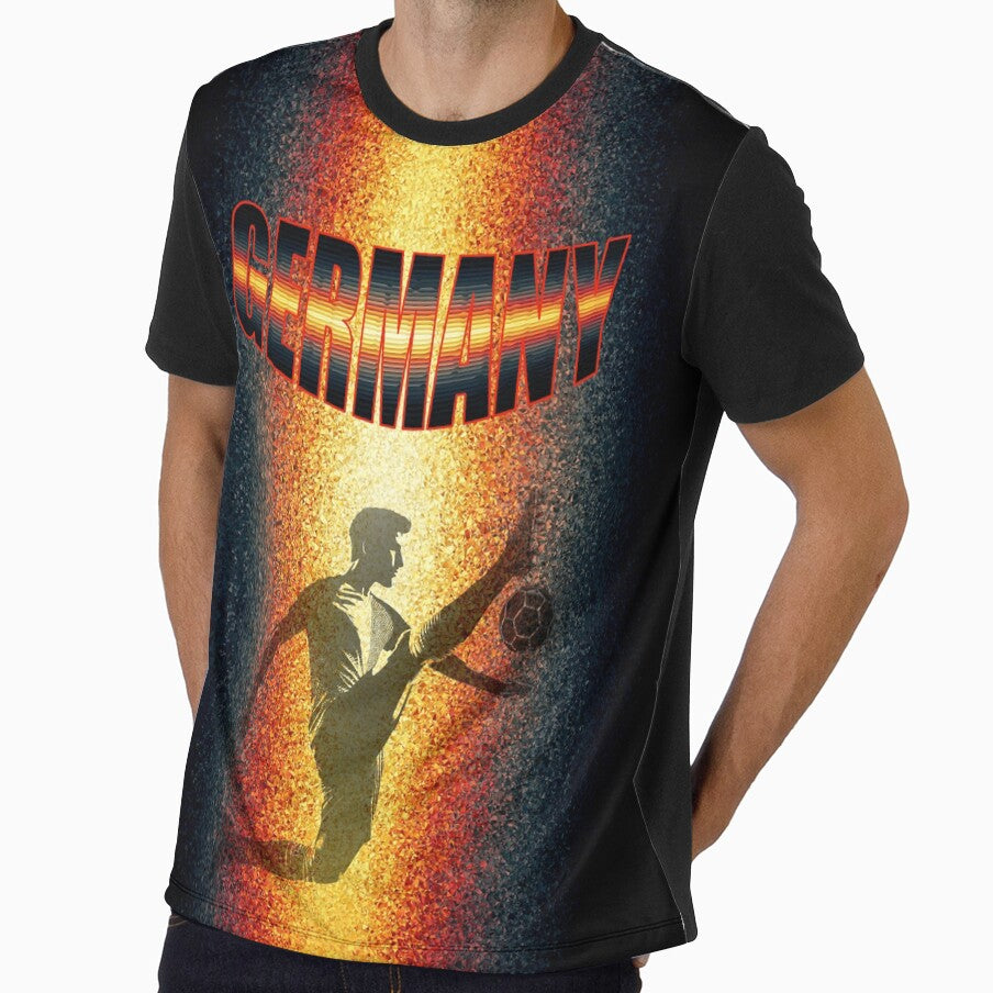Designer font Germany - Germany and football by Segasprojects Unisex T-shirt, Sweatshirt, Hoodie, Long Sleeve Tee - T-Shirt, Sweatshirt, Hoodie