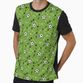 Green Soccer All Over Print Design by AlienOccupation Unisex T-shirt, Sweatshirt, Hoodie, Long Sleeve Tee - T-Shirt, Sweatshirt, Hoodie