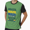 Brazil Soccer Dad 2026 | Football Dad World Cup Fan Design, That's my team, Soccer Dad Gift For Father, Match Day Brazil Fan Tee, Football Dad Shirt by VectorJoy - T-Shirt, Sweatshirt, Hoodie