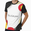 Belgium Geometric Football Fan Shirt by jackbermess Unisex T-shirt, Sweatshirt, Hoodie, Long Sleeve Tee - T-Shirt, Sweatshirt, Hoodie
