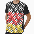 Germany Flag Grid Geometric Pattern by Carl's Clothing Unisex T-shirt, Sweatshirt, Hoodie, Long Sleeve Tee - T-Shirt, Sweatshirt, Hoodie