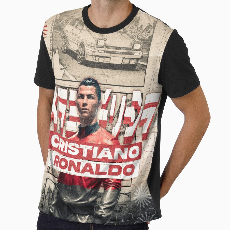 Cristiano Ronaldo - The GOAT, CR7 Poster, Ronaldo Japanese Style. by Shopunte Unisex T-shirt, Sweatshirt, Hoodie, Long Sleeve Tee - T-Shirt, Sweatshirt, Hoodie