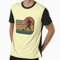 Retro Soccer Player Retro Football Fan by DemureArtsy Unisex T-shirt, Sweatshirt, Hoodie, Long Sleeve Tee - T-Shirt, Sweatshirt, Hoodie