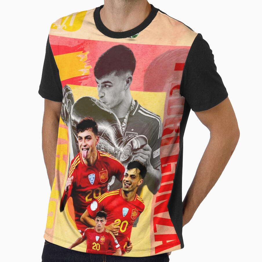 Pedri Gonzalez Spain National Team Soccer Art by Af-RT10 Unisex T-shirt, Sweatshirt, Hoodie, Long Sleeve Tee - T-Shirt, Sweatshirt, Hoodie