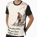 How You Play Matters How You Leave Matters More  Japanese Fan Soccer World Cup Art Print by AbderraimArt - T-Shirt, Sweatshirt, Hoodie