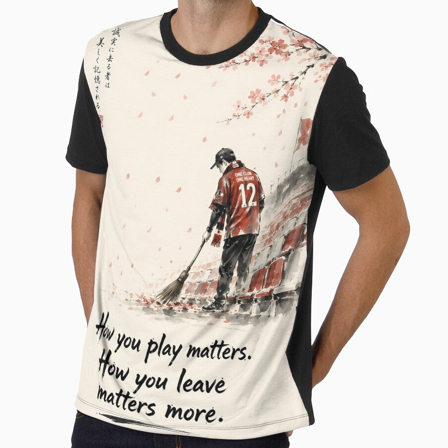 How You Play Matters How You Leave Matters More  Japanese Fan Soccer World Cup Art Print by AbderraimArt - T-Shirt, Sweatshirt, Hoodie